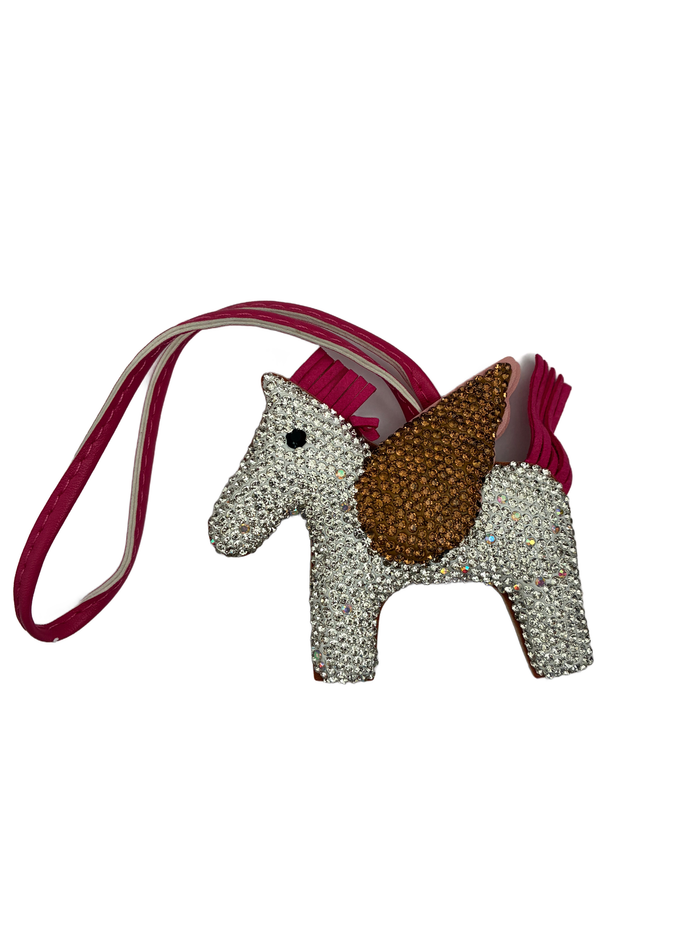 Unicorn Sparkle Charm - Brown & Pink