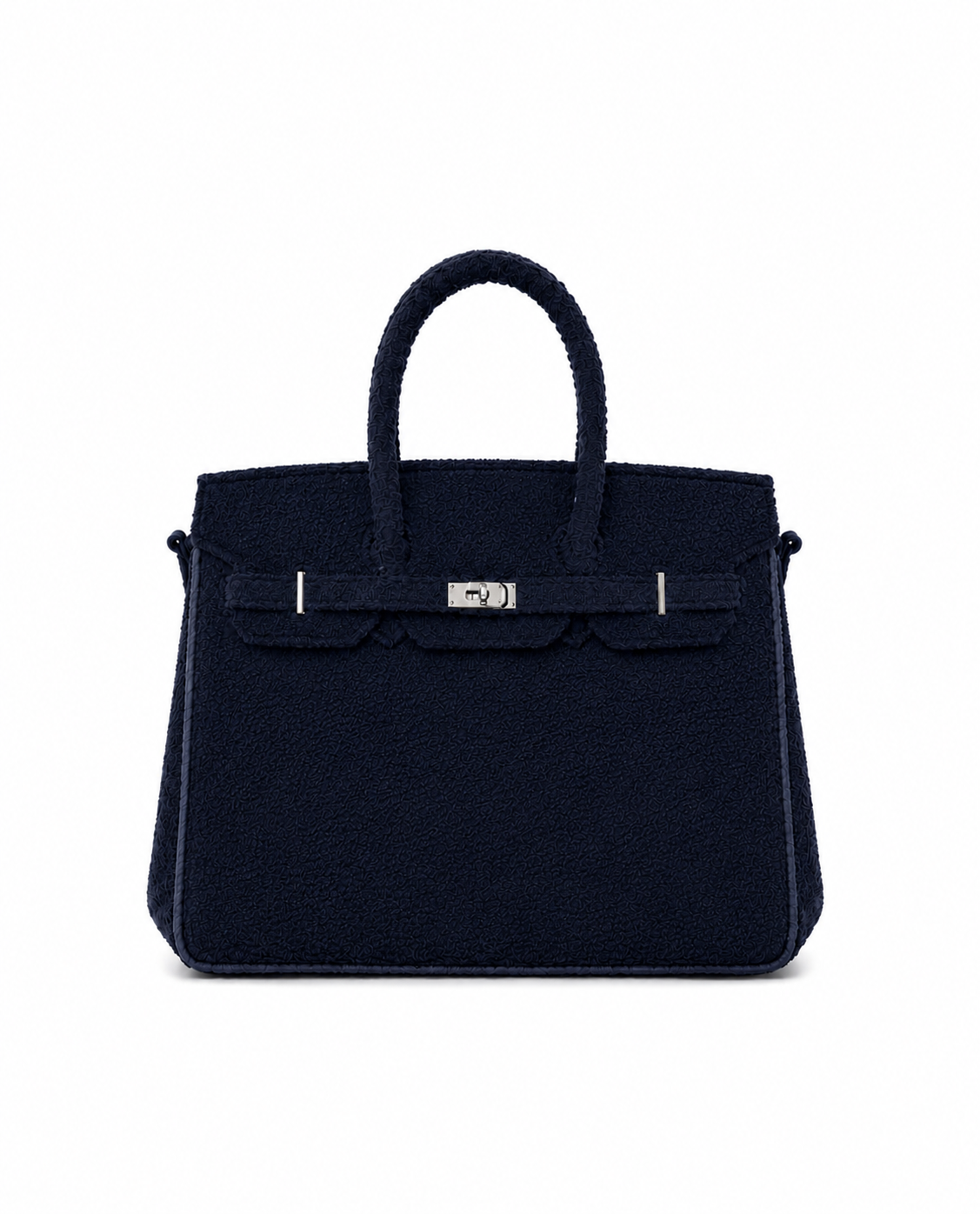 Towelling Totes Small - Double Navy