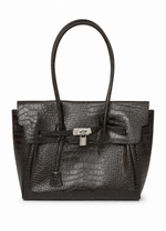 Jelly Tote Structured - Crocodile Black — image 1