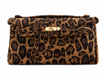 Towelling Clutch - Leopard — image 1