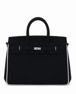Towelling Totes Large - Black & White — image 1