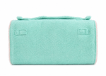 Towelling Clutch - Mint Green & Blush Pink — image 2