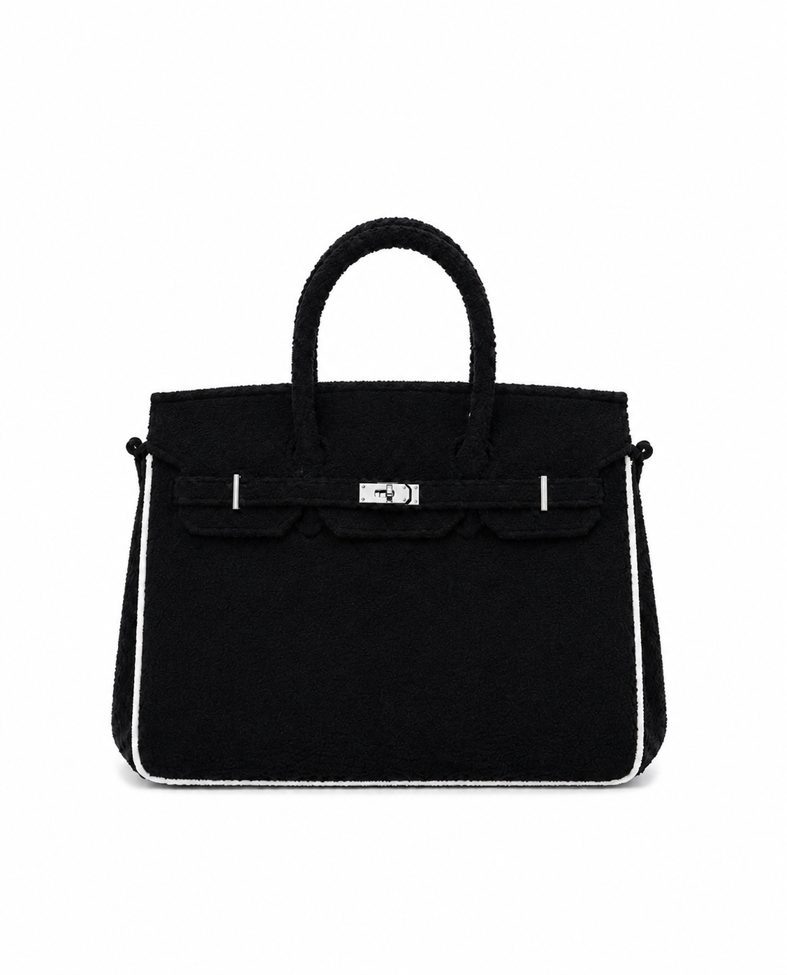 Towelling Totes Small - Black & White