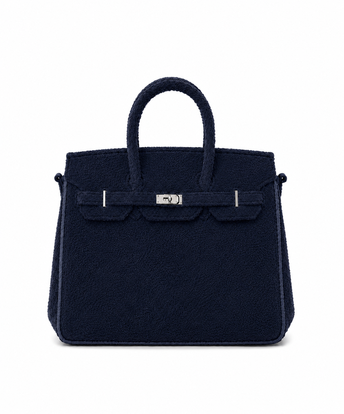 Towelling Totes Medium - Double Navy