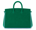 Towelling Totes Large - Green & Blue — image 2