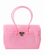 Jelly Tote Structured - Crocodile Pink — image 1