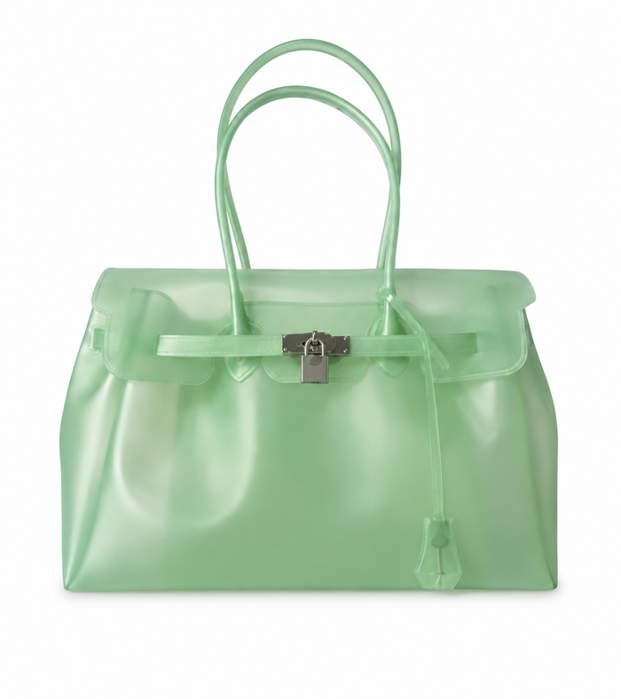 Jelly Tote Structured - Mint Green