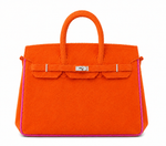 Towelling Totes Large - Orange & Pink — image 1