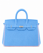 Towelling Totes Large - Baby Blue & Baby Pink — image 1