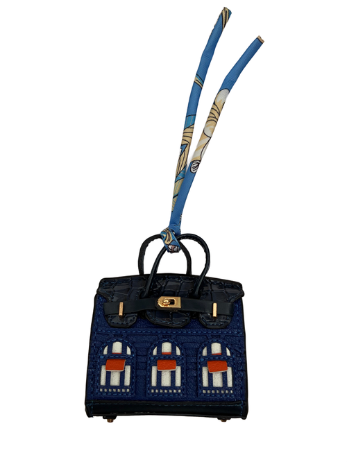 Home Sweet Home Bag Charm - Navy