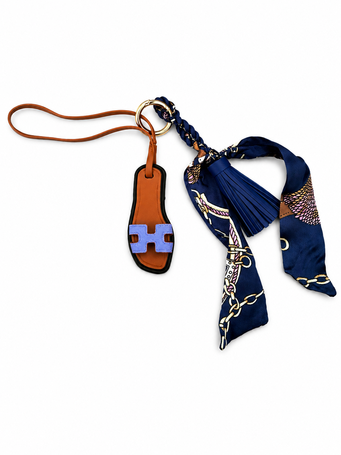 Riviera Sandal Charm - Periwinkle & Navy