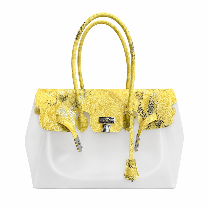 Jelly Tote Structured - Golden Snake