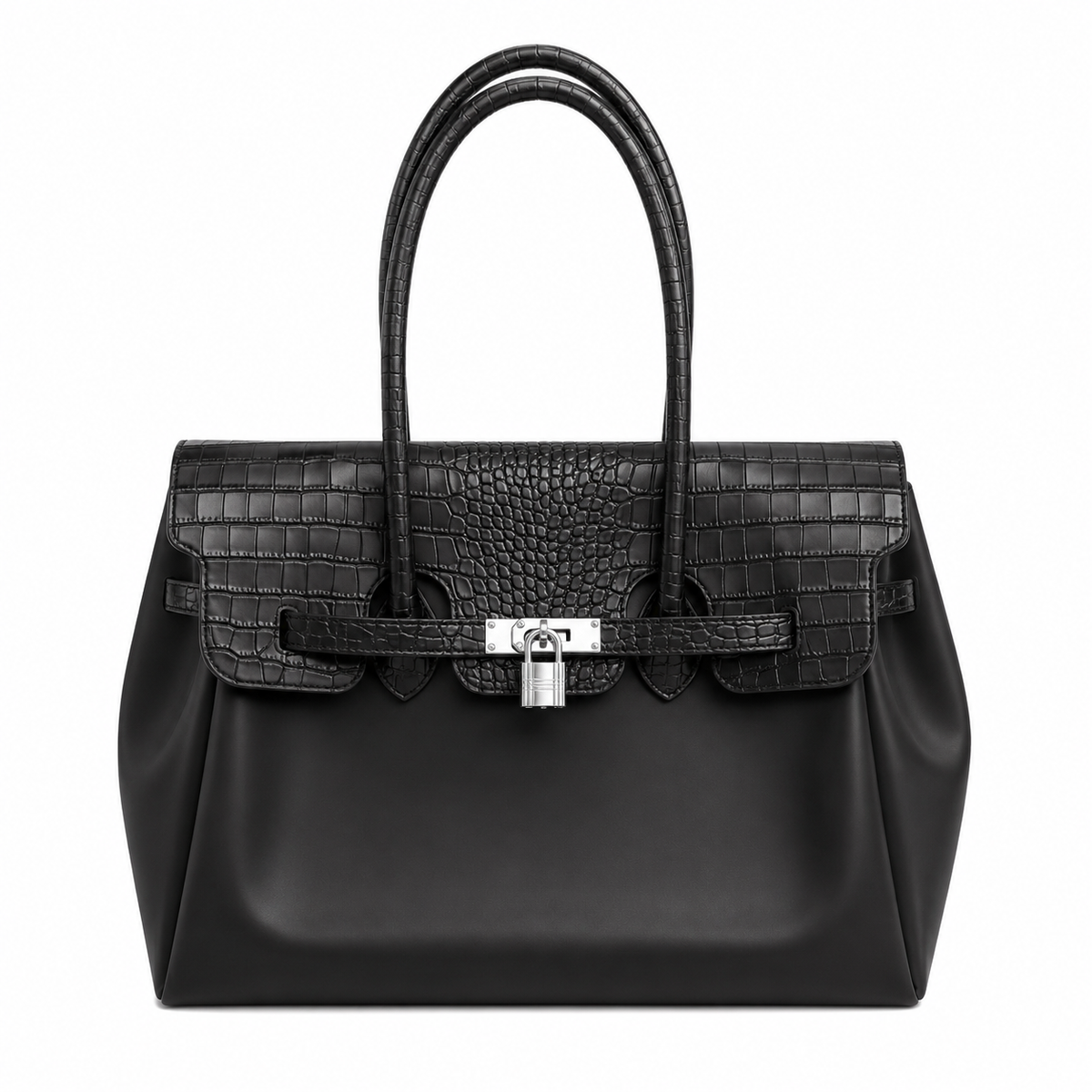 Jelly Tote Structured - Noir Croc
