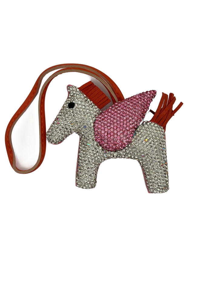 Unicorn Sparkle Charm - Orange & Pink