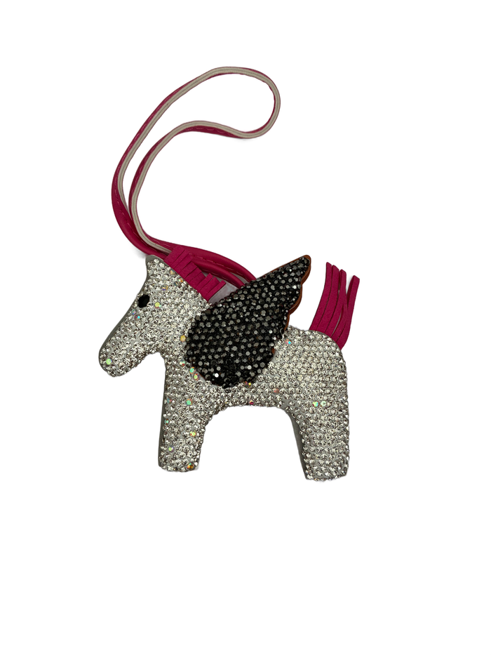 Unicorn Sparkle Charm - Pink & Grey