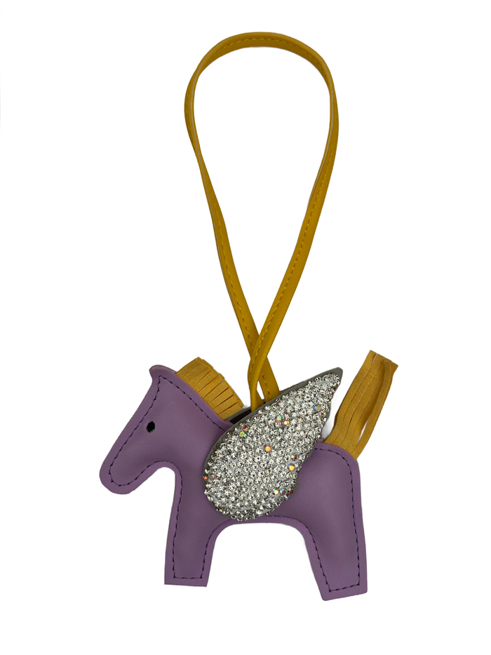 Unicorn Wing Charm - Purple & Yellow