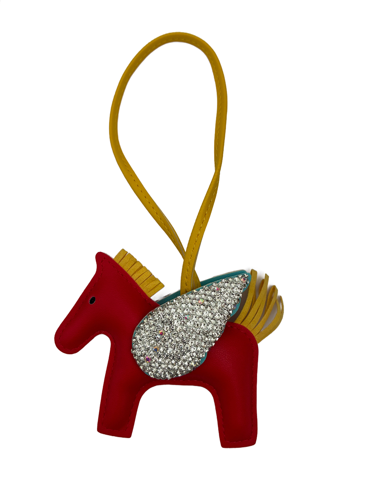 Unicorn Wing Charm - Red & Yellow